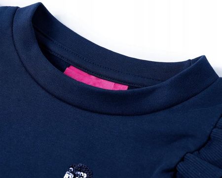 Bluza dziecięca, granatowa, 128 - zdjęcie 4