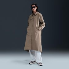 Damski trencz z diagonalu o luźnym splocie Nike Sportswear Collection - Brązowy