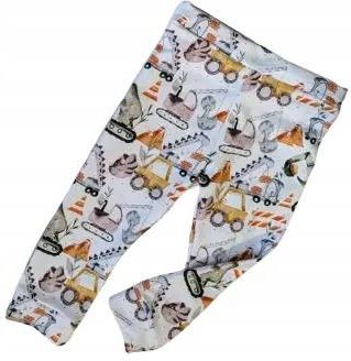 Spodnie Maszyny Budowlane z Dinozaurami rozmiar 158