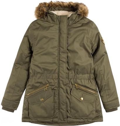 KURTKA DZIEWCZĘCA ZIMOWA PARKA KHAKI ROZMIAR 98 COOL CLUB