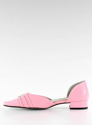 Czółenka damskie na obcasie 1922-28 pink 37 - zdjęcie 2