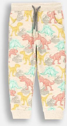 Spodnie dresowe wielokolorowe z nadrukiem licencja JURASSIC PARK