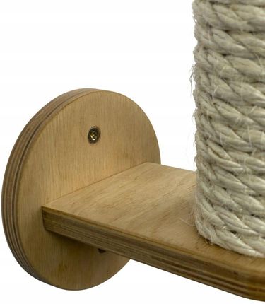 Drapak ścienny dla kota 50cm z półką 20cm x 20cm 1774394453 - zdjęcie 2
