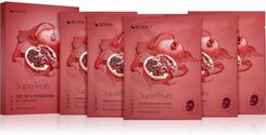 Korika Superfruits Pomegranate Set Of 5 Hydrating Face Sheet Masks Zestaw Maseczek Do Twarzy