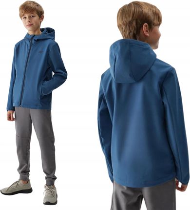 Kurta softshsell sportowa chłopięca 4F M207-33S granatowa