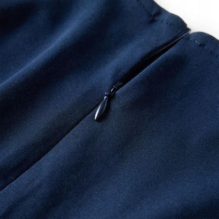Sukienka dziecięca z długimi rękawami, granatowa, 116 - zdjęcie 3