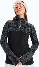 Zdjęcie Bluza damska ROXY Sayna Half Zip true black roxygram tonal | WYSYŁKA W 24H | 30 DNI NA ZWROT Zima 2024 - Baranów Sandomierski