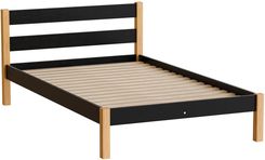 Zdjęcie Dolmar Łóżko Inka 120X200 Czarny Dąb Naturalny - Wrocław