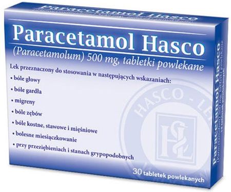 Paracetamol 500mg 30 tabletek