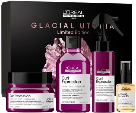 L'Oréal Professionnel Curl Expression Zestaw Nawilżający Do Włosów Kręconych Szampon Maska Mgiełka Olejek Absolut Repair 30Ml