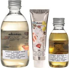 Davines Authentic Formulas Intensywnie Nawilżający Uniwersalny Zestaw Do Pielęgnacji Szampon 280Ml Balsam 150Ml Olejek 140Ml