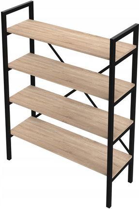 S&W Design Regał Loft Medium Lam 130X60 100X30 D4 Na Książki (Rml400030130D) - zdjęcie 4