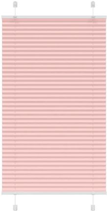 vidaXL Roleta Plisowana Różowa 75X100Cm Szerokość Tkaniny 74,4Cm (4015427)