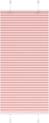 vidaXL Roleta Plisowana Różowa 65X100Cm Szerokość Tkaniny 64,4Cm (4015425)