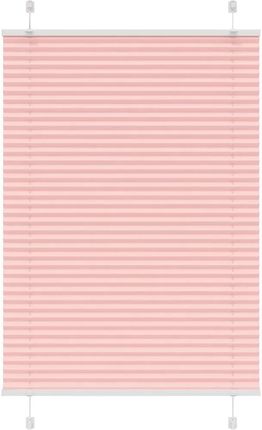vidaXL Roleta Plisowana Różowa 85X150Cm Szerokość Tkaniny 84,4Cm (4015446)