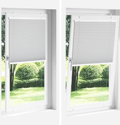 vidaXL Roleta Plisowana Różowa 85X200Cm Szerokość Tkaniny 84,4Cm (4015463) - zdjęcie 2