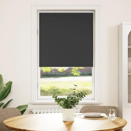 vidaXL Roleta Zaciemniająca Czarny 80X175Cm Szerokość Tkaniny 75,7Cm (4010890)