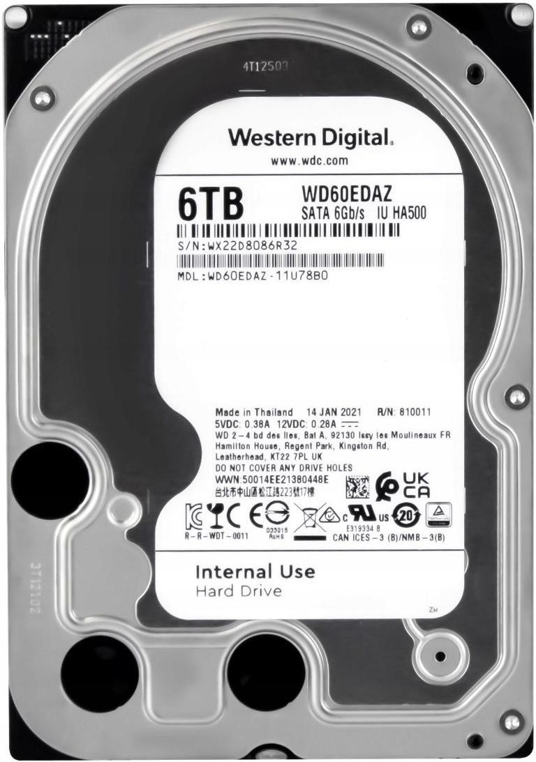 Dysk twardy Western Digital Wd 6Tb 5.4K 256Mb Sata Iii 3.5