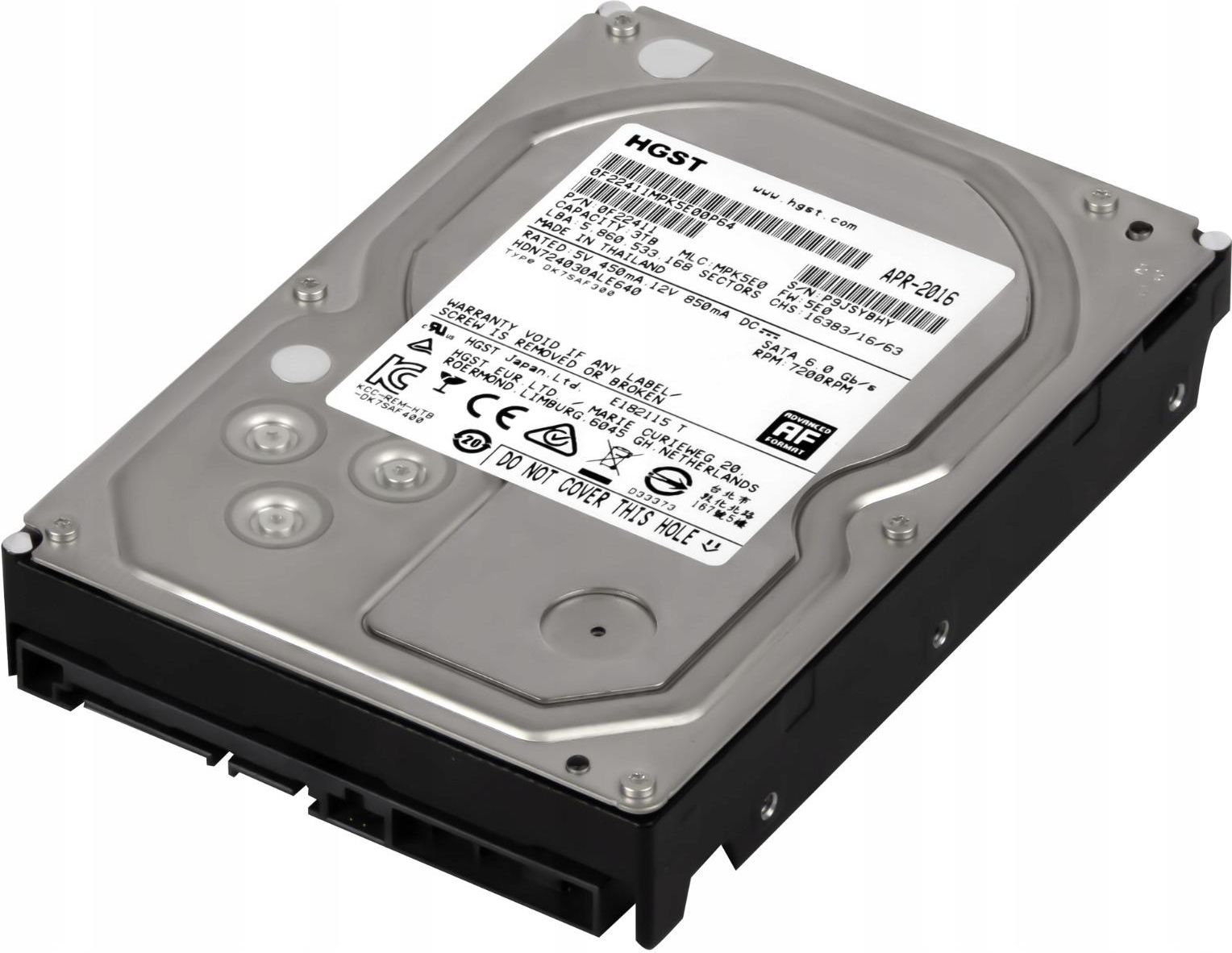 Dysk twardy Hgst Deskstar Nas 3Tb 7.2K 64Mb Sata Iii 3.5