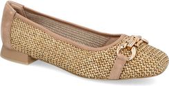 Plecione baleriny damskie - CAPRICE 9-22503-42 BEŻOWE