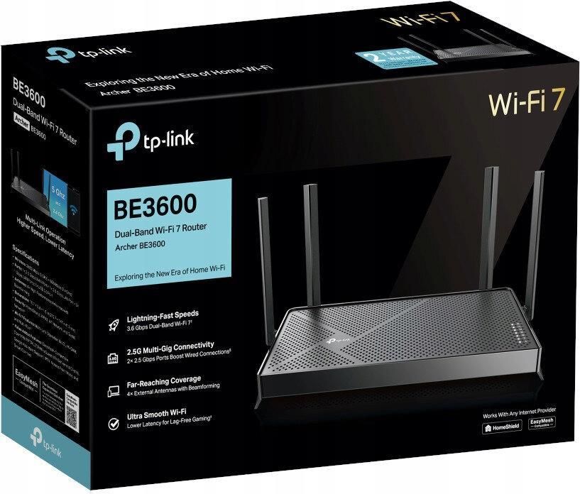фото Беспроводной маршрутизатор (роутер) TP-Link Archer BE3600