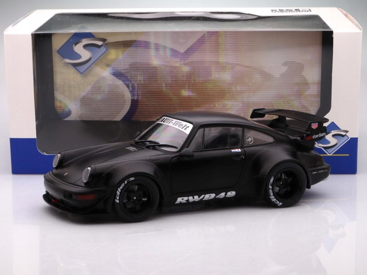 Porsche 911 Rwb BodyKit Darth Vader 2016 black Solido 1:18