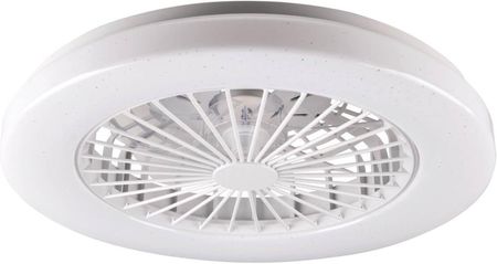 Polux Lampa Sufitowa Z Wentylatorem Libya Led 18W 3000-6500K Biała (325792)