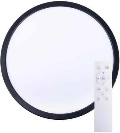 Nave Plafon Z Funkcją Rgb Carlo Led 32W 3000-6500K Ip44 Do Łazienki Czarny (1400522)