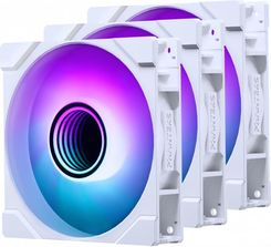 Zestaw wentylatorów Phanteks M25 Gen2 PWM ARGB Regular Airflow 120mm, biały (3 szt)