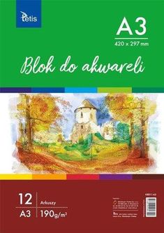 Blok do akwareli A3 12 kartek KB011-A3 1776612134