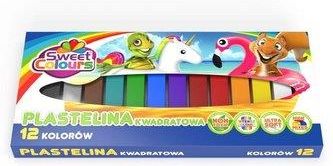 Plastelina kwadratowa 12 kolorów