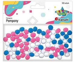 Zdjęcie Pompony poliestrowe 10mm mix 120szt 1776654565 - Płock