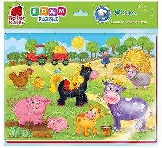 Piankowe puzzle A4 Zabawne obrazki Farma 1776610085
