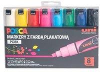 Markery plakatowe PC 8K 8 kolorów POSCA UNI 1776631237