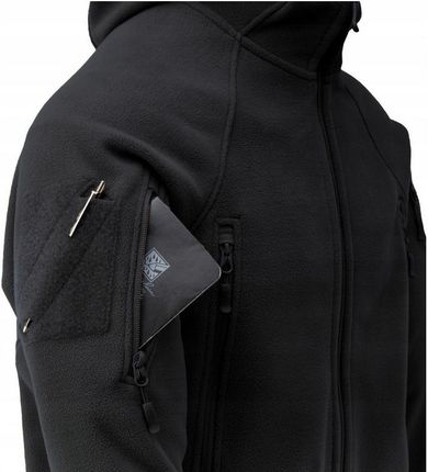 BLUZA MĘSKA Z KAPTUREM POLAR ROZPINANY HELIKON PATRIOT MK2 CZARNA 3XL - zdjęcie 6