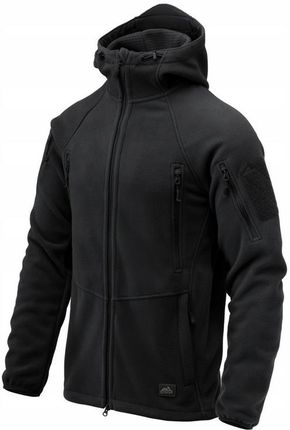 BLUZA MĘSKA Z KAPTUREM POLAR ROZPINANY HELIKON PATRIOT MK2 CZARNA 3XL - zdjęcie 4