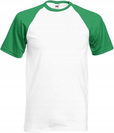 Koszulka Męska Baseball White/Kelly Green r. S