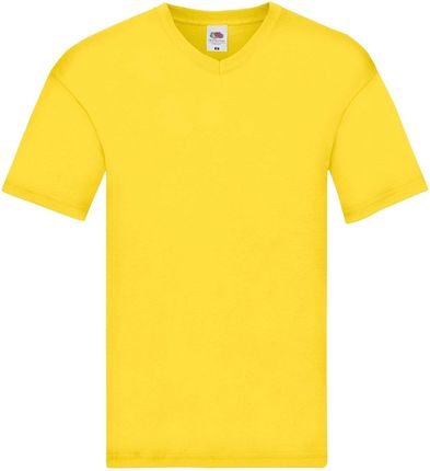 Koszulka męska Original V-neck bawełniana Żółty r. XL