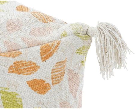 Dkd Home Decor Emaga Floor Cushion Beżowy Liść Roślin Shabby Chic 40X40X40Cm (S3038291) - zdjęcie 2