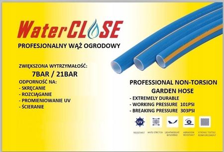 Wąż ogrodowy Nie Skręcający Się 1/2