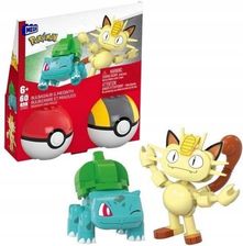 Zdjęcie Mega Pokemon Pokeball Bulbazaur i Meowth HXP11 JCR82 - Słupca