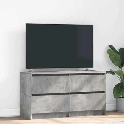 vidaXL Szafka Rtv Beton Szary 100X35X54Cm Drewno Klejone (861799)