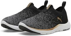 Zdjęcie Puma Damskie Dzianinowe Softride Remi Black Gold Cool Dark Gray - Różan