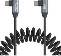 Zdjęcie Smallrig 4793 - spiralny kabel USB-C-kątowy do USB-C-kątowy, 35cm, 20Gbps, 100W - Oborniki