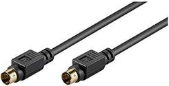 Goobay 50057-GB Przew�d S-Video, Czarny/Z�oty, 1m