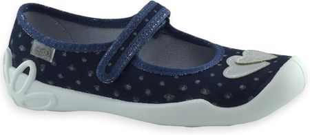 Dziewczęce kapcie do szkoły baleriny Befado 114Y545 Blanca