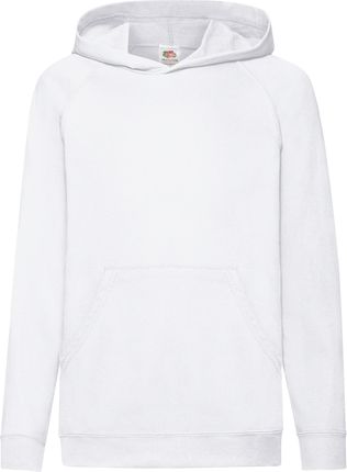 Bluza dziecięca przez głowę z kapturem Lightweight Hooded Biały r. 12-13 (1