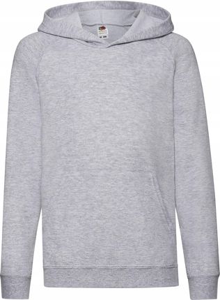 Bluza dziecięca przez głowę z kapturem Lightweight Hooded Szary Melanż r. 1