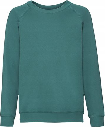 Bluza dziecięca przez głowę bez kaptura Raglan Szmaragdowy r. 5-6 (116)