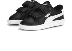 Zdjęcie Niemowlęce skórzane sneakersy Smash 3.0 V PUMA Black White - Sulechów